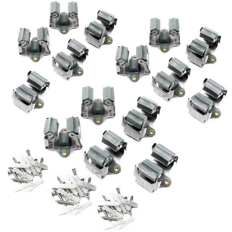 15x Ganci Per Scope Appendiscope Da Parete Portascopa In Acciaio 3 15x Ganci Per Scope Appendiscope Da Parete Portascopa In Acciaio