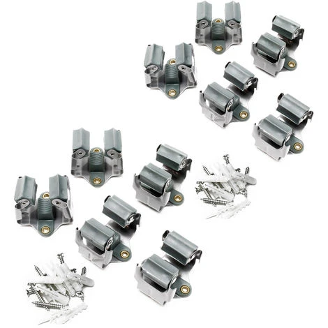 10x Ganci Per Scope Appendiscope Da Parete Portascopa In Acciaio 3 10x Ganci Per Scope Appendiscope Da Parete Portascopa In Acciaio