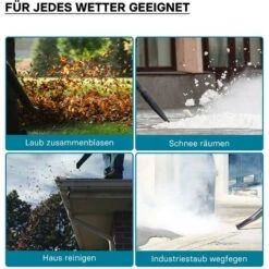 Soffiatore Di Foglie A Benzina Da Spalla 1,7 CV Motore A 2 Tempi Comandi Sul Manico Ugelli Inclusi -Pulizia Del Giardino 14835244 3