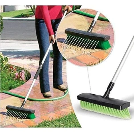 Scopa Spazzola Getto Acqua Manico Regolabile 200 Lavaggio Terrazzo Auto Esterno 3 Scopa Spazzola Getto Acqua Manico Regolabile 200 Lavaggio Terrazzo Auto Esterno