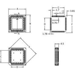 Econ Connect PLCC28SMDR Zoccolo PLCC SMD Passo: 1.27 Mm Numero Poli (num): 28 1 Pz. 7 Econ Connect PLCC28SMDR Zoccolo PLCC SMD Passo: 1.27 Mm Numero Poli (num): 28 1 Pz. -Pulizia Del Giardino 25587399 3