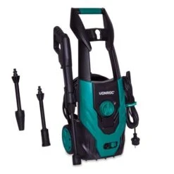 VONROC Idropulitrice Ad Alta Pressione V14-1 1400W-110 Bar-390 L/h. Con Tubo 5 M, Pistola Spruzzo, Lancia E Accessori