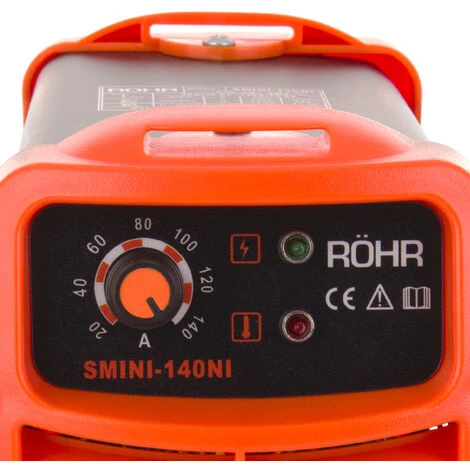 Saldatrice Inverter ROHR SMINI-140NI MMA 240V 140 Amp DC Ad Arco Saldatrice Portatile A Bastoncini- 1 Anno Di Garanzia 4 Saldatrice Inverter ROHR SMINI-140NI MMA 240V 140 Amp DC Ad Arco Saldatrice Portatile A Bastoncini- 1 Anno Di Garanzia - immagine 2
