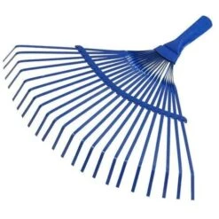 Scopa Per Foglie Da Giardino Prato In Acciaio 20 Denti Fissi Utilia