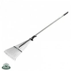 SCOPA PER ERBA E FOGLIE IN METALLO 120CM Giardino Orto Pulizia Verdemax