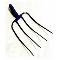 FORCA A 4 DENTI ACCIAIO VERNICIATO FORNITA S/MANICO