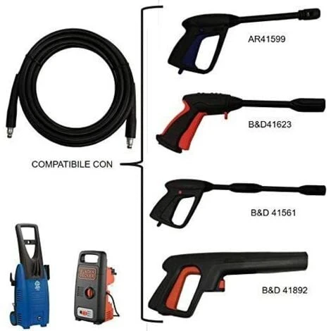 Black&decker Tubo Idropulitrice 6m 41904 Accessori Ricambi Annovi Reverberi 5 Black&decker Tubo Idropulitrice 6m 41904 Accessori Ricambi Annovi Reverberi - immagine 3