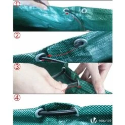 VOUNOT 272L Sacchi Da Giardinaggio Professionali, Sacco Per Rifiuti Da Giardino, Set Di 3 9 VOUNOT 272L Sacchi Da Giardinaggio Professionali, Sacco Per Rifiuti Da Giardino, Set Di 3 -Pulizia Del Giardino 35482440 3