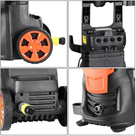 Idropulitrice Elettrica Acqua Fredda 1400W 105BAR Con Accessori E Lancia Getto 6 Idropulitrice Elettrica Acqua Fredda 1400W 105BAR Con Accessori E Lancia Getto - immagine 4