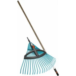 Set Combisystem Manico In Legno + Scopa Per Foglie - Gardena