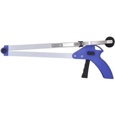 Pinza Prensile Con Asta Pieghevole Telescopica Gancio Con Ventose Prendi Oggetti E Rifiuti Per Scaffali 80 Cm 4 Pinza Prensile Con Asta Pieghevole Telescopica Gancio Con Ventose Prendi Oggetti E Rifiuti Per Scaffali 80 Cm - immagine 2
