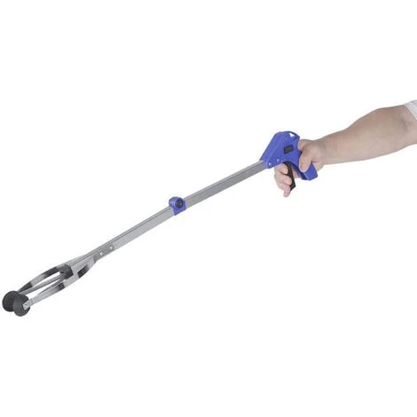 Pinza Prensile Con Asta Pieghevole Telescopica Gancio Con Ventose Prendi Oggetti E Rifiuti Per Scaffali 80 Cm 5 Pinza Prensile Con Asta Pieghevole Telescopica Gancio Con Ventose Prendi Oggetti E Rifiuti Per Scaffali 80 Cm - immagine 3