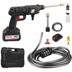Trade Shop - Idropulitrice Portatile Multiuso A Batteria 48v Ad Aqua Alta Pressione Per Barca