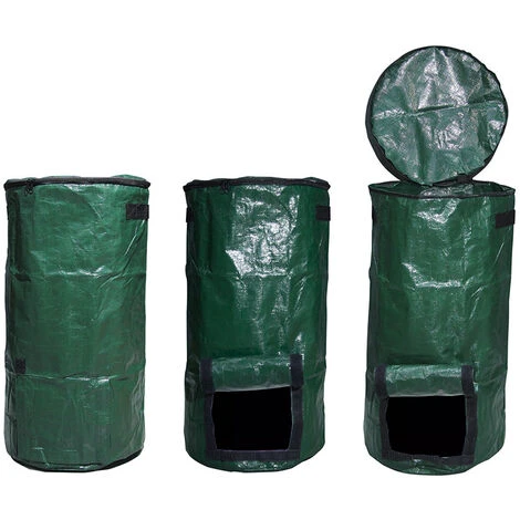 Borsa Per Compost Da Giardino, Cestino Da Giardino Pieghevole, Borsa Per Rifiuti In PE Verde, Strumento Per Compostare Da Giardino Fai-da-te, Borsa Da Giardinaggio Per Rifiuti Organici Ambientali, Bor 4 Borsa Per Compost Da Giardino, Cestino Da Giardino Pieghevole, Borsa Per Rifiuti In PE Verde, Strumento Per Compostare Da Giardino Fai-da-te, Borsa Da Giardinaggio Per Rifiuti Organici Ambientali, Bor - immagine 2