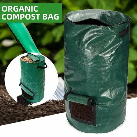 Borsa Per Compost Da Giardino, Cestino Da Giardino Pieghevole, Borsa Per Rifiuti In PE Verde, Strumento Per Compostare Da Giardino Fai-da-te, Borsa Da Giardinaggio Per Rifiuti Organici Ambientali, Bor 5 Borsa Per Compost Da Giardino, Cestino Da Giardino Pieghevole, Borsa Per Rifiuti In PE Verde, Strumento Per Compostare Da Giardino Fai-da-te, Borsa Da Giardinaggio Per Rifiuti Organici Ambientali, Bor - immagine 3