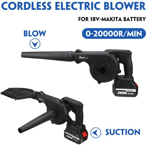 880W 2 In 1 Soffiatore Di Foglie Da Giardino Senza Fili Con 2 Batterie Soffiatore Aspiratore Elettrico Per Foglie Neve Polvere Leggera 4 880W 2 In 1 Soffiatore Di Foglie Da Giardino Senza Fili Con 2 Batterie Soffiatore Aspiratore Elettrico Per Foglie Neve Polvere Leggera - immagine 2