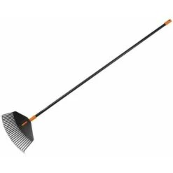 Fiskars Scopa Per Foglie Solid M Rastrello Denti Resistenti Flessibili + Manico