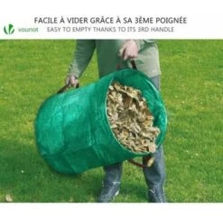 Sacchetto Della Spazzatura Da Giardino Sacchetto Di Immagazzinaggio Del Giardino Verde 272L/76*66 CM 4 Pezzi (65*65*74 Cm) -Pulizia Del Giardino 71781228 3
