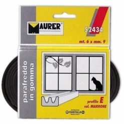 Parafreddo In Gomma Autoadesivo Profilo E Lunghezza 6 Mt Colore Bianco Maurer