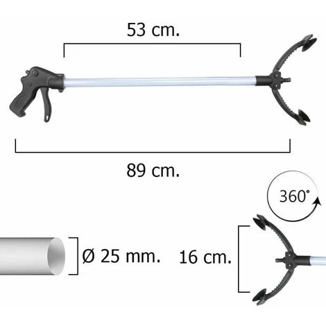 Morsetto Per Afferrare Oggetti 89 Cm. 3 Morsetto Per Afferrare Oggetti 89 Cm.