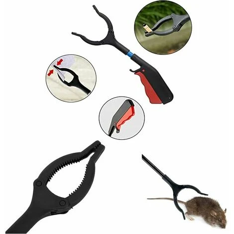 Pinze Da Presa, Strumenti Di Raccolta, Pinze Per Immondizia, Comoda Impugnatura In Gomma, Portatili Per La Casa (30 Cm) 2 Pezzi 7 Pinze Da Presa, Strumenti Di Raccolta, Pinze Per Immondizia, Comoda Impugnatura In Gomma, Portatili Per La Casa (30 Cm) 2 Pezzi - immagine 5