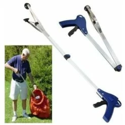 Pickup/pinza/morsetto Per Rifiuti Pieghevoli Blu A Braccio Lungo